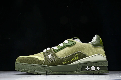Louis Vuitton Trainer Green/White