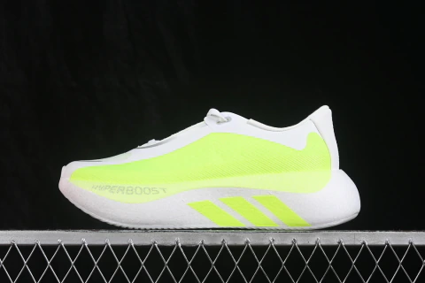 adidas Hyper Boost Edge White Fluorescent Green