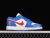 Jordan 1 Low Sport Blue Gym Red en internet