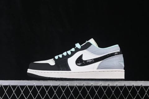 Jordan 1 Low Sail White/Light Smoke Gray/Black