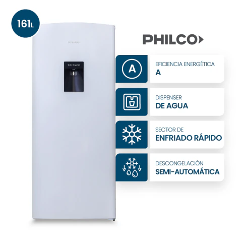 Heladera Philco Phsd179bd2 One Door Cíclica Con Dispenser 164L Blanca