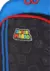 Mochila com rodinhas estampada com personagens e elementos do Super Mario, destacando o logo colorido.