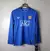 Camisa Manchester United Azul Manga Longa Retrô - Away 07/08