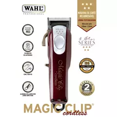 MÁQUINA DE CORTE WAHL MAGIC CLIP 5 STAR CORDLESS - comprar online