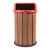Lixeira Madeira Plástica MBS 100 Litros Grande Pinos Anti Ferrugem - STORE MBS 