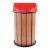 Lixeira Madeira Plástica MBS 100 Litros Grande Pinos Anti Ferrugem - STORE MBS 