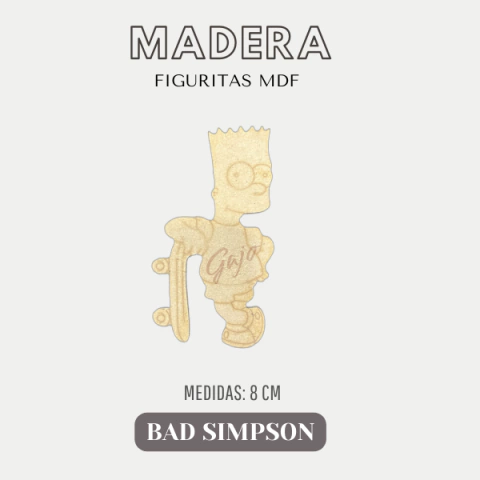 FIGURA MADERA BAD SIMPSON