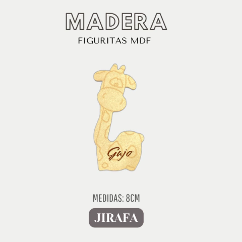 FIGURA MADERA JIRAFA