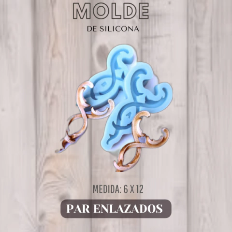 MOLDE DE SILICONA PAR ENLAZADO A