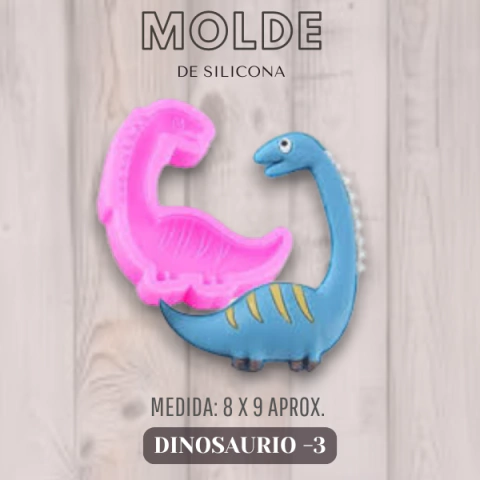 MOLDE DE SILICONA DINO 3 - comprar online