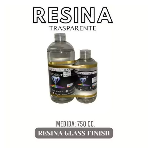 RESINA GLASS DIAMONT 750CC
