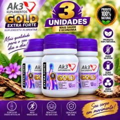 Gold AK3 Extra Forte Original – 12 Cápsulas 500mg