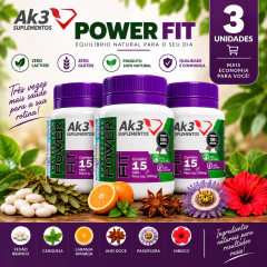 Power Fit AK3 Original – 15 Cápsulas 500mg