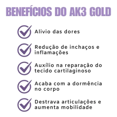 GOLD AK3, ORIGINAL 3 UNIDADES - comprar online