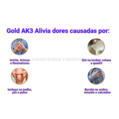 GOLD AK3, ORIGINAL 4 UNIDADES - SARAHGESIELE VARIEDADES LTDA