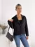Blazer crepe sastrero abotonado a la cadera falso bolsillo ojal Laimer - comprar online