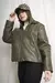 Campera importada puffer cuerina PU efecto gastado con capucha Amazonia en internet