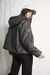 Campera importada puffer cuerina PU efecto gastado con capucha Auxerre en internet