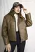 Campera importada puffer cuerina PU efecto gastado con capucha Anelka en internet