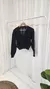Sweater corto escote V con ochos Lusaka - comprar online