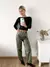 Pantalon bengalina engomada wide leg Monclaire - Augusta