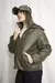 Campera importada puffer cuerina PU efecto gastado con capucha Amazonia - tienda online