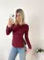 Remera ribb escote bote con frunce y tajo en laterales Quilayes