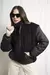 Campera importada cuello alto con corderito y bolsillo con tapa Dolly en internet