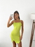 Vestido con tajos en delantero microfibra Aretha - Augusta