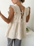 Blusa gasa rayón corte princesa volado y cinta para anudar en espada Bellagio - comprar online