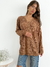 Sweater largo trenzado escote V Briony - Augusta