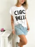 Imagen de Remera jersey ancha sisa al corte Cio Bella apeciao