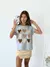 Remera amplia manga rebatible estampada NineHearts - tienda online