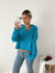 Imagen de Sweater trenzado cuello en V Cruzeiro