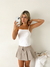 Top crop jersey bretel fino Donatello