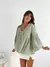 Blusa fibrana con botones y manga campana Filis - tienda online