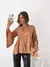 Blusa fibrana con botones y manga campana Filis - Augusta
