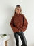 Sweater polera trenzado manga globo Glover