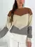 Sweater combinado diseño en V Lenna - Augusta