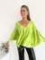 Blusa fibrana con botones y manga campana Filis - comprar online
