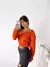 Sweater corto escote V con ochos Lusaka en internet