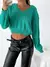 Sweater corto escote V con ochos Lusaka en internet