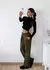 Jogger frisado recto con tajo Margot - Augusta