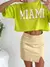 Remera algodon manga oversize ancha al corte Miami - comprar online