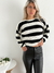 Sweater escote redondo rayado Moisson - tienda online