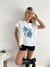Remera amplia manga rebatible Mood Planta Azul - Augusta