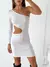 Vestido modal viscosa con frunce y sustracción Netanya - Augusta