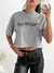 Imagen de Remera crop amplia bordada Not White gasqnot