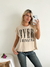 Remera amplia manga rebatible Overthinking en internet