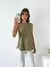 Musculosa algodón con terminación redondeada Pierre - tienda online